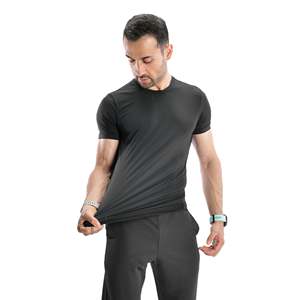 T-shirt imprimé surdimensionné pour homme - Noir 240 GSM Tee-shirt sérigraphié - Product Image 4