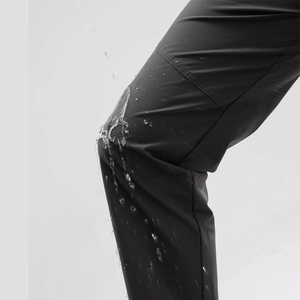 Pantalon de sport en toile personnalisable OEM pour hommes, hydrofuge avec multi-poches et fermeture à glissière, pantalon de sport taille moyenne - Product Image 3