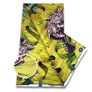 Impresión de cera Africana personalizada y tela holandesa de algodón Ankara Abuja calidad superior para ropa de moda y usos creativos - Product Image 4