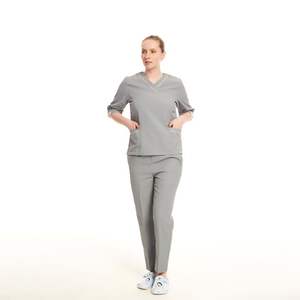 Combinaison de travail pour femmes en coton 100% écologique et légère, toile douce, confort flexible, couture durable, flux d'air fluide, hôpital - Product Image 6