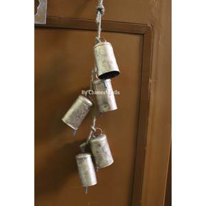 Campanas de Hierro y Latón Rústicas Estilo Shabby Chic, Decoración Colgante Artesanal para Espacios Exteriores para Navidad - Product Image 3