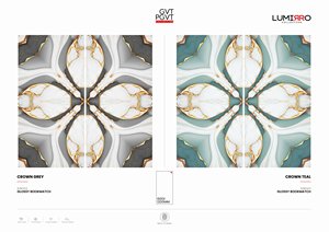 กระเบื้องผนังพอร์ซเลน600x1200คอลเลกชั่นหนังสือ | ตกแต่งขนาดใหญ่รูปแบบ24x48กระเบื้องมันดูเป็นหินอ่อนสำหรับบ้านที่มีสไตล์ - Product Image 3