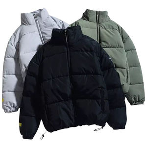 บริการผลิตตามสั่งแบบ OEM เสื้อผ้าสตรีทแวร์แบบมีซิป มีฮู้ด ทรงโอเวอร์ไซส์ กันน้ำ กันลม อุ่นสบาย สำหรับฤดูหนาว  ผ้าเคลือบอย่างดี - Product Image 1