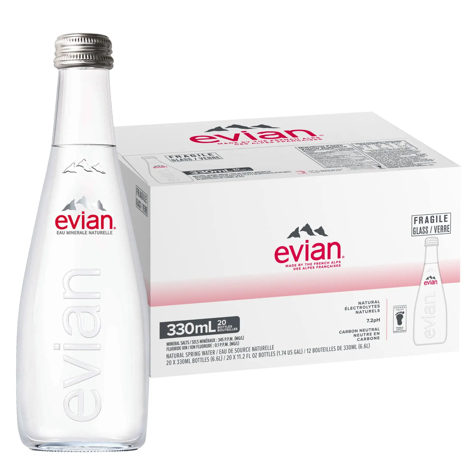 Evian - Natural Mineral Water 500ml Low Price Now