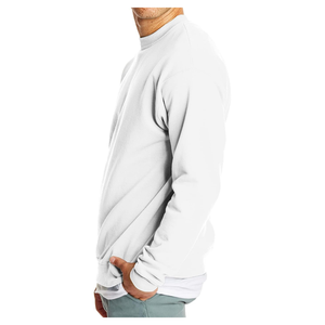 Sudadera de lana de Algodón 100% con logotipo personalizado para hombre, sudadera de manga larga con relieve multicolor, bordado de gran calidad para invierno - Product Image 3