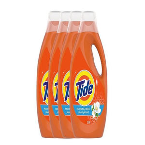 Detergente de limpieza líquido Tide Spring Fresh de 84 floz que combate las manchas resistentes mientras infunde su ropa con notas florales - Product Image 3