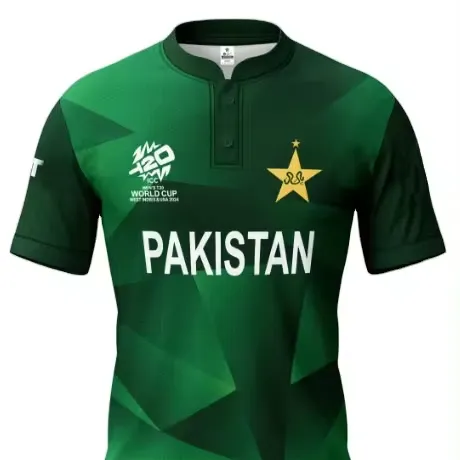 ICC World Cup T20 Cricket Jersey for Adults MATRIX T20I WC 2024 Pakistan Sportswear for T20 World Cup Fans and Players USA 2024