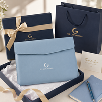 Pochette porte-documents en cuir PU A4 A5 personnalisée, organiseur de documents pour réunions de bureau, cadeau promotionnel d'entreprise
