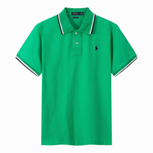 Polos de caballo Algodón puro Verano Hombres Bordado Moda Casual Manga corta POLO Camisas Lujo Golf Camiseta - Product Image 3