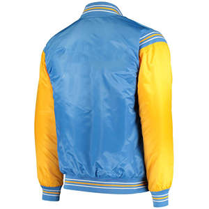 Chaqueta universitaria de satén de fabricante profesional, chaqueta universitaria de satén de alta calidad para hombre, chaqueta de béisbol de diseño personalizado - Product Image 6