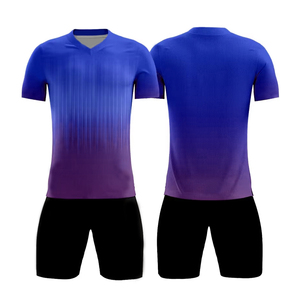 เสื้อฟุตบอลฝรั่งเศสผ้าโพลีเอสเตอร์100% พิมพ์ซับลิเมชันชุดฝึกสไตล์ล่าสุด - Product Image 3