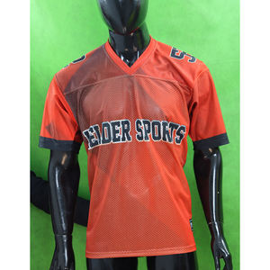 Camiseta de fútbol en blanco Hip Hop deportes malla práctica camiseta de fútbol Lisa camiseta de fútbol personalizada sublimación uniforme - Product Image 3