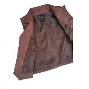 Chaleco de cuero de moda de cuero genuino para hombres Ropa casual y al aire libre - Product Image 4