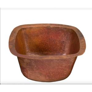 Tazón de fregadero martillado Diseño hecho a mano Accesorios de pedicura Premium Ideal para remojo de pies y equipo de cuidado personal - Product Image 1