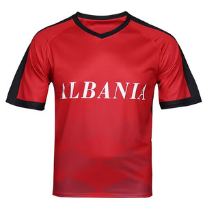 Camiseta de Fútbol de Manga Corta Ligera 100% Poliéster, Secado Rápido, Transpirable, Diseño Personalizado, Uniforme de Fútbol, Venta al Por Mayor, Último Modelo - Product Image 1