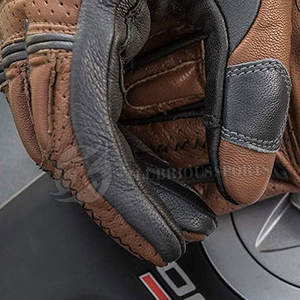 Gants de course unisexes de haute qualité OEM Matériau en cuir personnalisé Fonctionnalité d'écran tactile Imprimé Sports Design pour adultes - Product Image 3