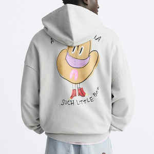 OEM diseño personalizado serigrafía DTG impresión Logo sudaderas con capucha unisex de gran tamaño grueso francés Terry Essentials Sudadera con capucha - Product Image 6
