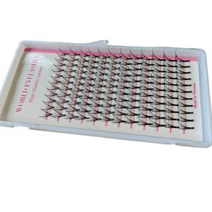 2023 Top Choice High 7D Wispy Mink Spike Lash Fan 12 lignes 0.07mm Volume New Cluster Premade Extensions de cils individuels - Product Image 4