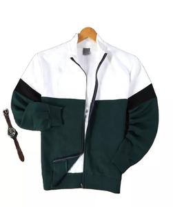 Respirant haut tendance marque personnalisée à la mode décontracté 100% coton polaire hiver col haut pleine ouverte veste à glissière pour hommes - Product Image 6
