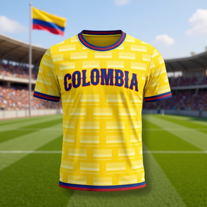 Camiseta de Fútbol Unisex con Diseño de la Bandera de Colombia para la Copa Mundial 2027, para Hombre y Mujer, Regalo para el Día del Partido, Camiseta Promocional - Product Image 3
