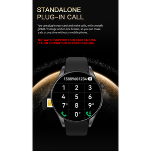 Montre connectée sportive ZX 44-49 mm avec écran IPS, boussole, appels SIM et Bluetooth, batterie 400 mAh, bracelet en caoutchouc, étanche IP68, unisexe - Product Image 3