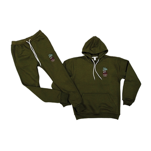 Survêtement d'entraînement 100% coton pour hommes Emb/bouffée imprimé Logo séchage rapide vêtements grande taille respirant et léger pour adultes - Product Image 1