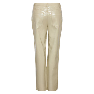 Pantalones de cuero de invierno para niñas personalizados de alta calidad, ropa de calle informal transpirable, plana, OEM, logotipo del fabricante, lavado decorado - Product Image 6