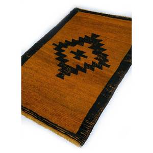 Tapis en laine géométrique 3D Nuray Classic rouge et orange noué à la main pour la maison - Grand tapis rectangulaire pour salon et couloir - Modèle - Product Image 2