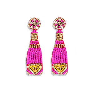 New Fashion Women's Christmas Earrings Ethnic Gold/Silver Plated Silk <b>Thread</b> Crystal Rhinestone <b>Beaded</b> Jewelry Best Gift Idea - Product Image 1