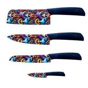 Vente flash - Ensemble de couteaux de cuisine en plastique de qualité supérieure, durable, ambidextre, 5 ensembles, couteau de chef japonais pour la cuisine à domicile, prix d'usine, livraison rapide - Product Image 1