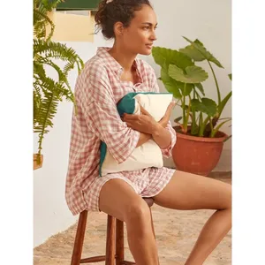 Housse de coussin en coton équitable à biais, Housse de coussin durable pour merchandising - Product Image 3