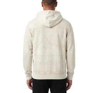 Nouvelle Collection Hiver – Sweat à Capuche Zippé pour Homme Effet Délavé, Coupe Droite, 100% Coton, Manches Longues, Tendance - Product Image 2