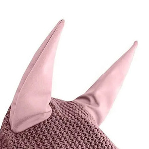 Accessoires pour chevaux équestres avec logo personnalisé Bonnet d'oreille de cheval en coton tricoté respirant pour le sport en plein air Voile anti-mouches pour chevaux avec logo - Product Image 2