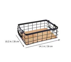 Hot Selling Handcrafted Metal Wire Basket <b>for</b> <b>Kitchen</b> <b>Storage</b> Attractive Design with Mesh Organizing <b>Vegetables</b> - Product Image 4