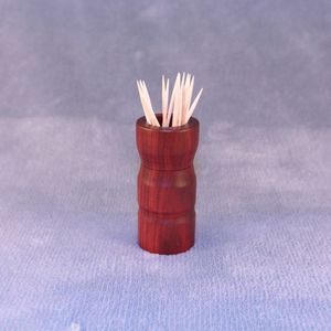 Porte-cure-dents en bois de style vintage, écologique, distributeur de cure-dents en bois naturel pour la maison et la restauration - Product Image 4