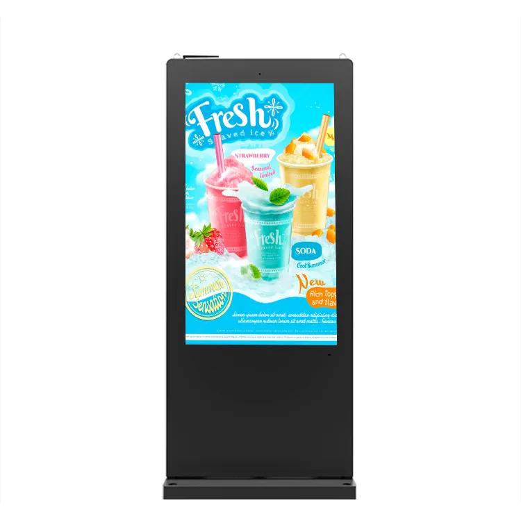 Factory direct commercial LCD screen Android Windows smart floor standing outdoor digital signage kiosk/totem