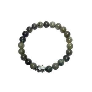Perles de Bouddha en Labradorite Polie de Haute Qualité, Pierres Rondes, Bijoux de Mode en Pierres Précieuses pour Hommes et Femmes, Cadeau Énergétique - Product Image 2