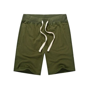 Shorts de jogging décontractés pour hommes, motif uni, taille élastique, respirants, séchage rapide, style urbain, vente en gros, entraînement sportif - Product Image 3