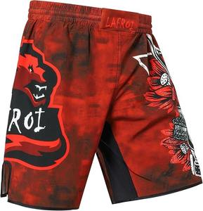 Pantalones cortos de lucha MMA impresos por sublimación Diseño vibrante a todo color Transpirable y duradero para entrenamiento y competición - Product Image 1