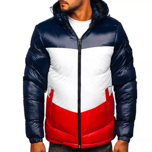 Men's Custom Full Sleeve Quilted Winter <b>Jacket</b> Latest Style with Stand-Up Collar Thin Polyester Price - Product Image 5