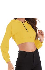 Sweat à capuche confortable pour femmes respirant 100% coton Anti-rides Anti-boulochage hiver doublé automne polaire Polyester à la mode - Product Image 6