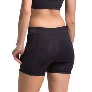 Pantalones cortos deportivos de poliéster para mujer, Shorts de entrenamiento atlético para correr, Fitness, gimnasio, Yoga, color negro, para verano, 2023 - Product Image 2