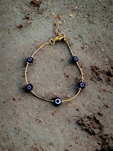 Bracelet en acier inoxydable DAFNI BIG PAZAR avec zircon et perles d'imitation - Cadeau tendance d'Istanbul - Product Image 4