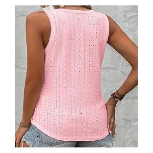 Luxury Women's Tank Top Solid Color 100% Cotton Casual Style Best Selling From Bangladesh Factory High Quality at Factory Price - Product Image 2