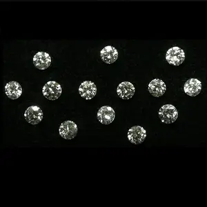 Рядом с белыми бриллиантами VVS F-G цвет 20 указателей натуральные Круглые бриллианты, используемые в часах, очках и ювелирных изделиях в стиле хип-хоп