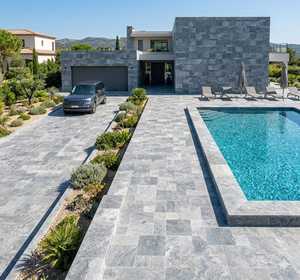 Muestras pequeñas de mármol azul pulido de 20x20cm para revestimiento de piscinas, suelos, pavimentos de entrada, hechos en Turquía, para hoteles y villas. - Product Image 2