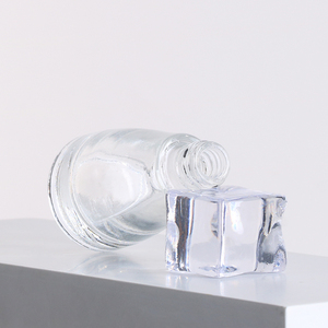 Đầy màu sắc in <span class=keywords><strong>container</strong></span> Đen vít Cap hình thang Vòng thủy tinh UV gel độc đáo rỗng sơn móng tay dầu keo chai - Product Image 5