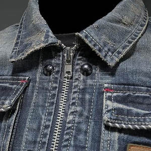 Chaqueta de mezclilla para hombre de diseño personalizado de alta calidad servicios OEM chaqueta de mezclilla de nuevo diseño para hombre - Product Image 3