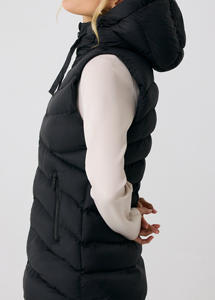 Chaqueta Ripstop de palangre acolchada con Chevron especial de Invierno para mujer, chaqueta con cremallera forrada de Sherpa con capucha elegante con logotipo personalizado - Product Image 3