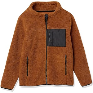 Custom Made Canvas <b>Fleece</b> <b>Jacket</b> Zipper Stand Collar Streetwear Style Full Sleeves Breathable Front Logo Printing Winter Hooded - Product Image 4